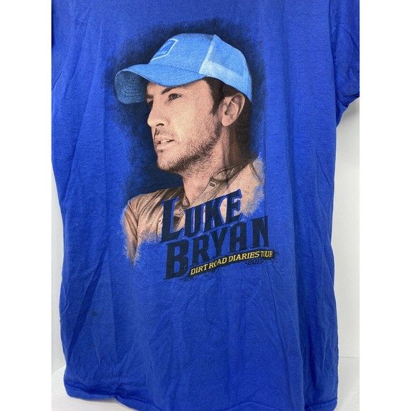 Gildan | Tops | Luke Bryan Dirt Road Diaries Tour Shirt Blue XL - Picture 3 of 15